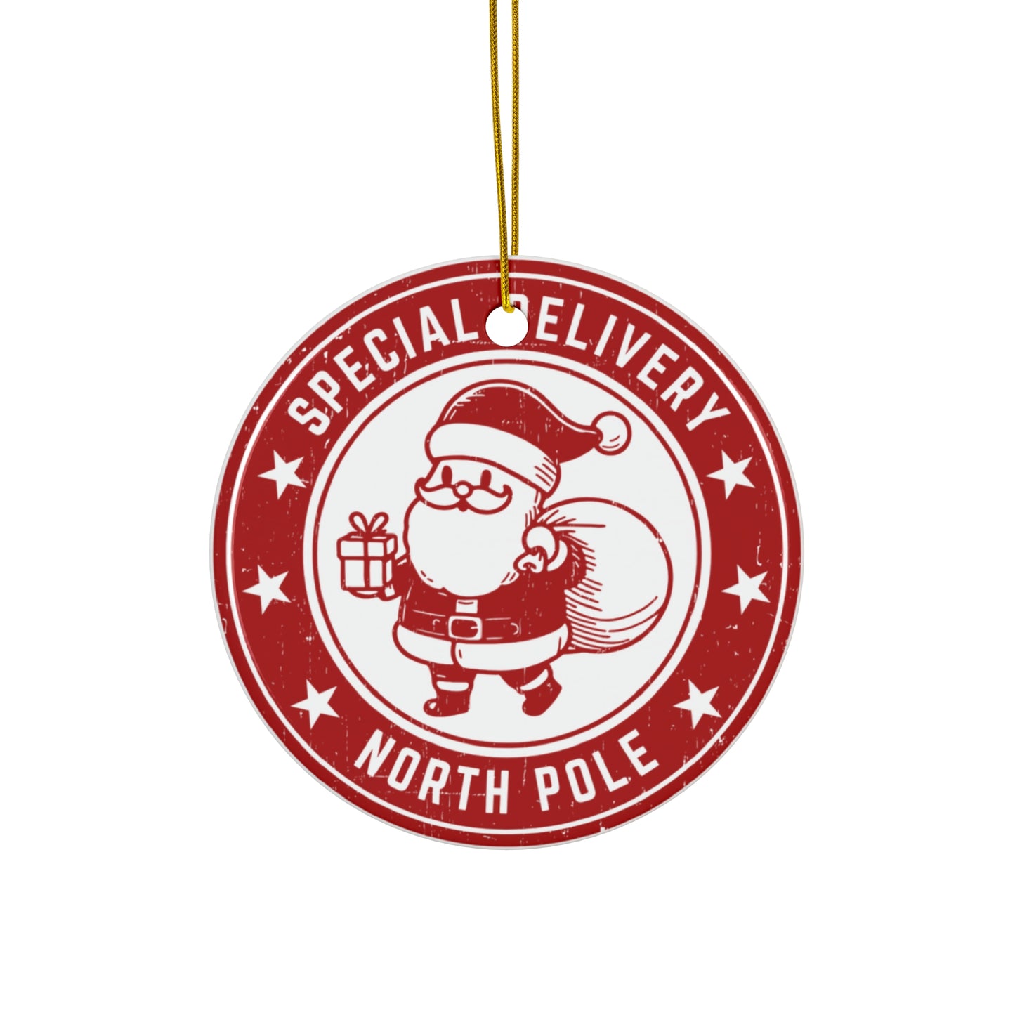 Ceramic Ornament Santa Decoration