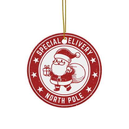 Ceramic Ornament Santa Decoration