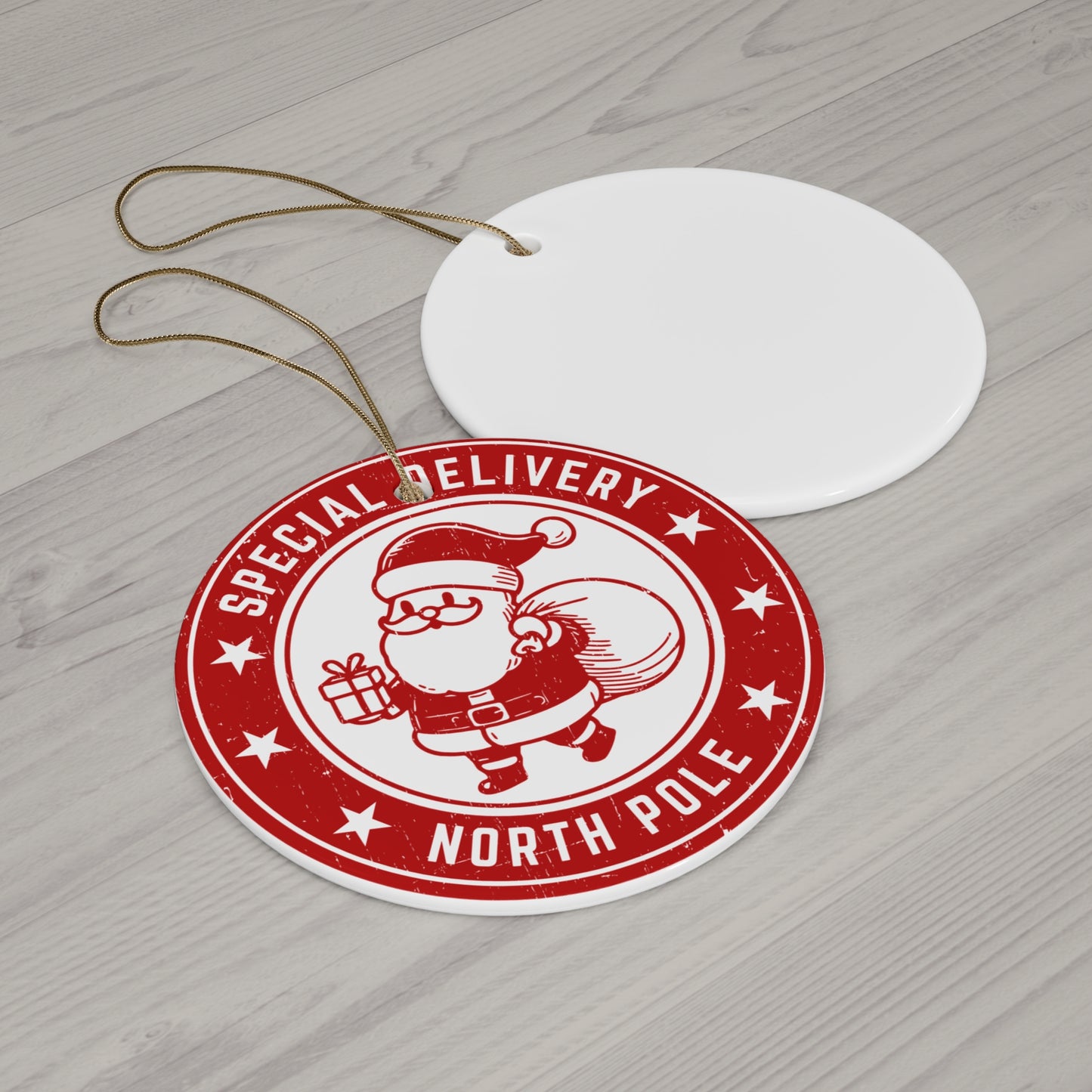 Ceramic Ornament Santa Decoration