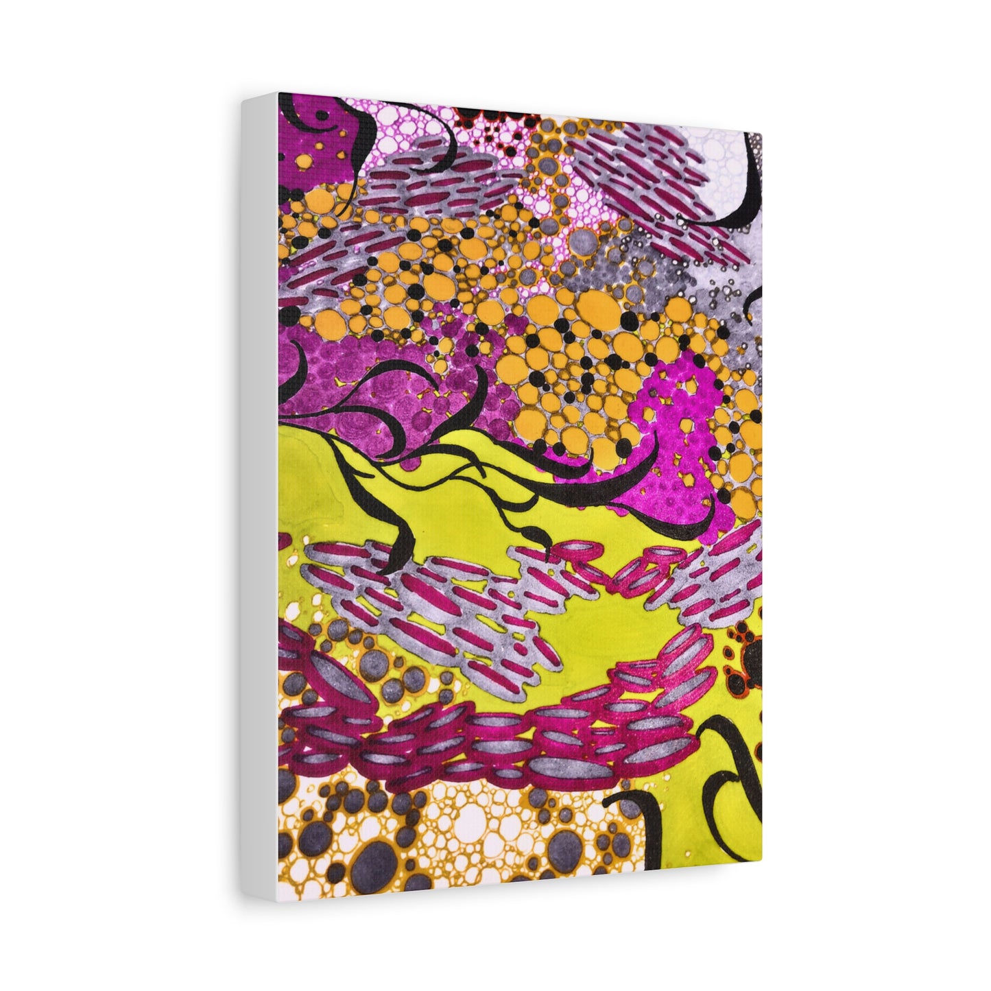Vibrant Yellow & Magenta Wall Art
