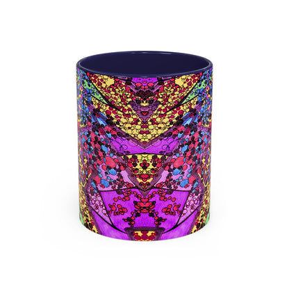 Vibrant Psychedelic Accent Coffee Mug – Colorful Abstract Art (11/15oz)