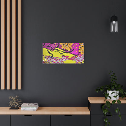 Vibrant Yellow & Magenta Wall Art