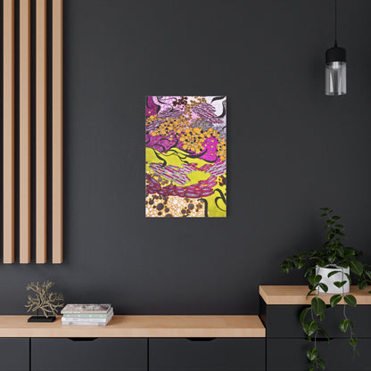 Vibrant Yellow & Magenta Wall Art
