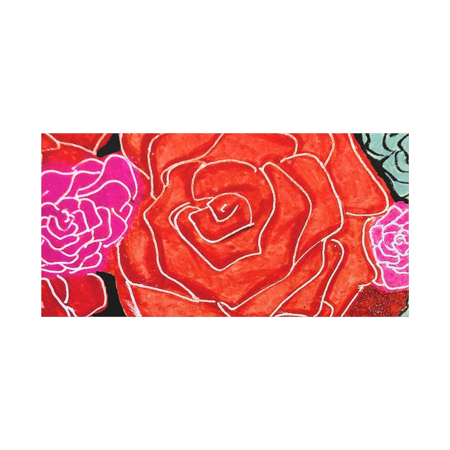 Bold Rose Floral Canvas Print