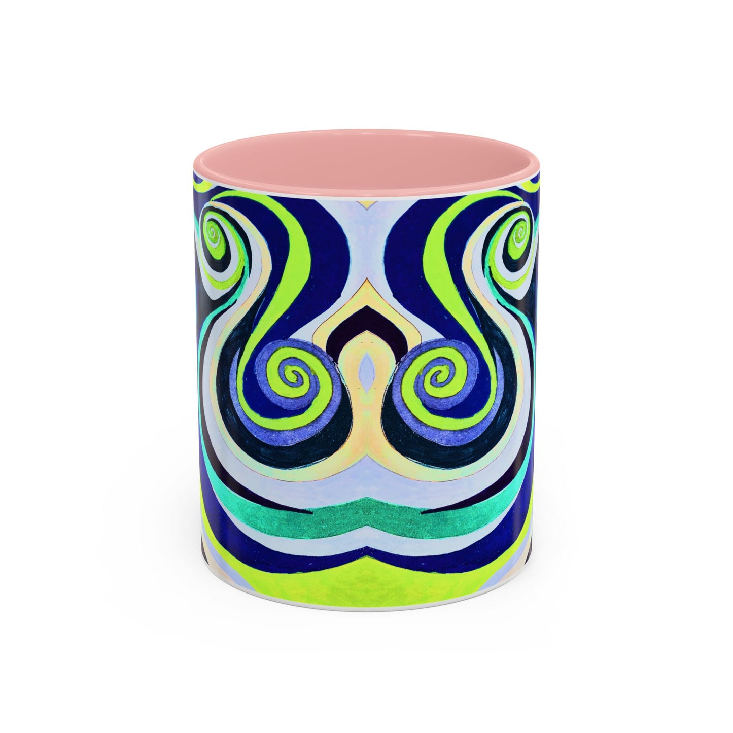 Abstract Swirl Accent Coffee Mug