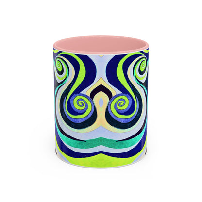 Abstract Swirl Accent Coffee Mug