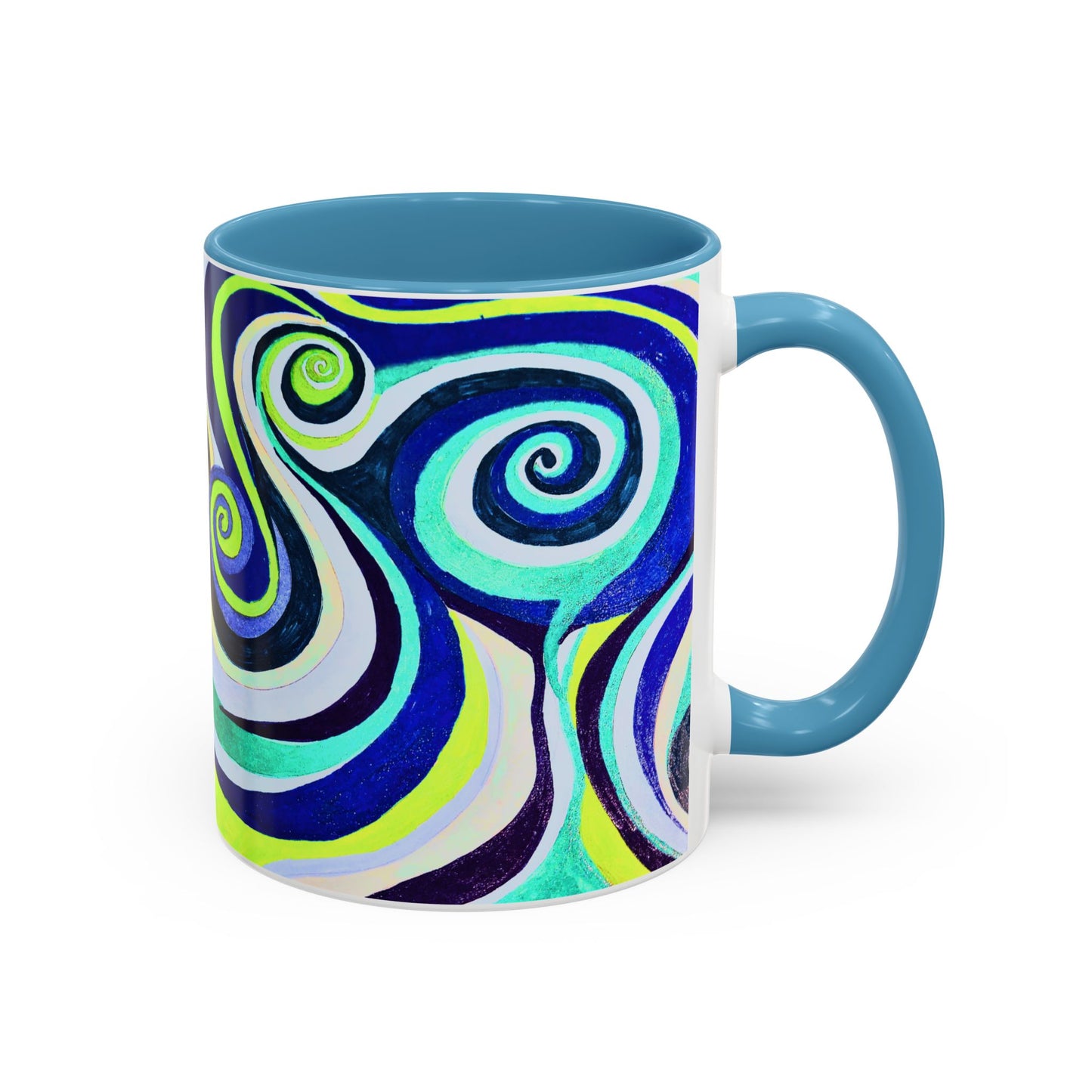 Abstract Swirl Accent Coffee Mug