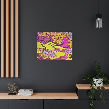 Vibrant Yellow & Magenta Wall Art