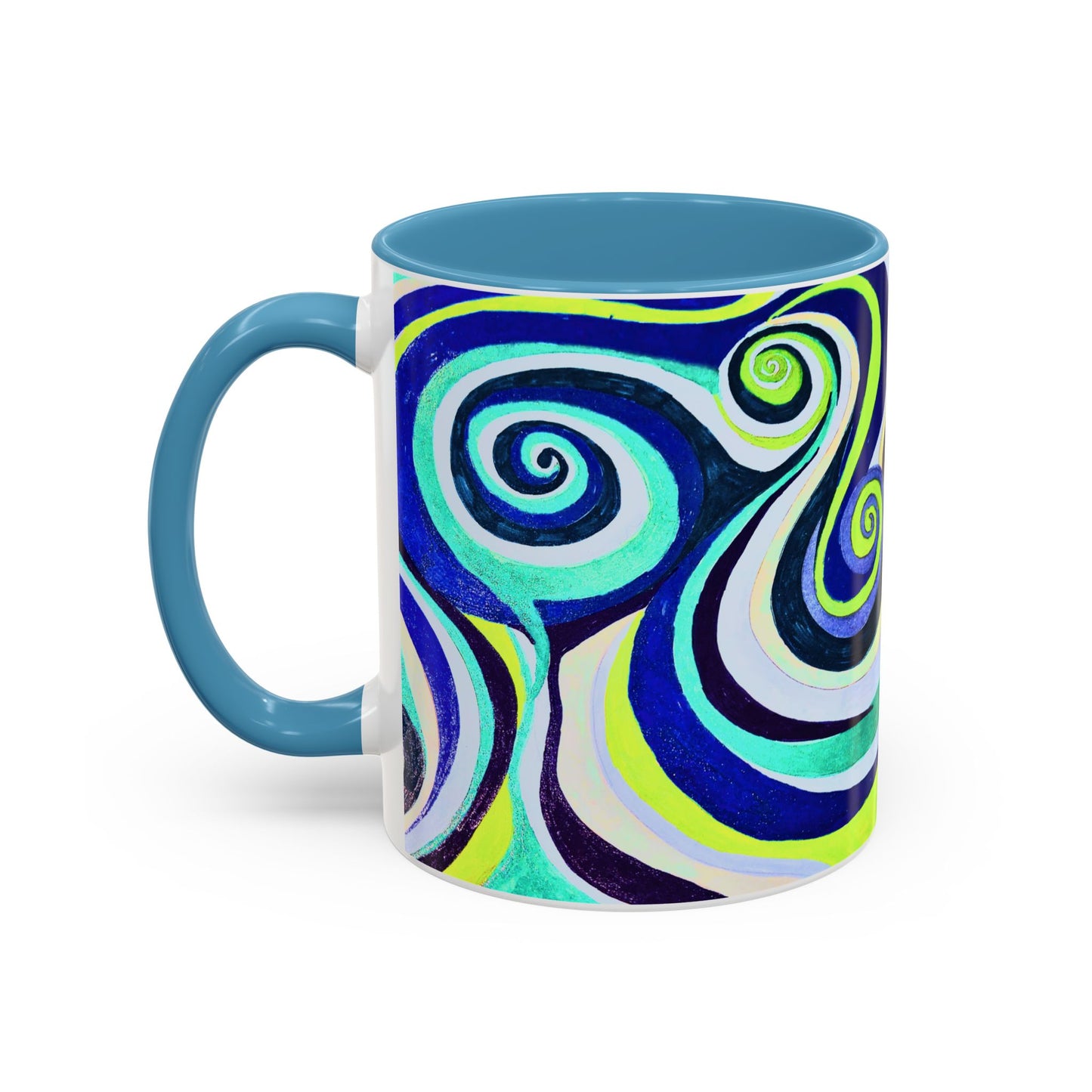 Abstract Swirl Accent Coffee Mug