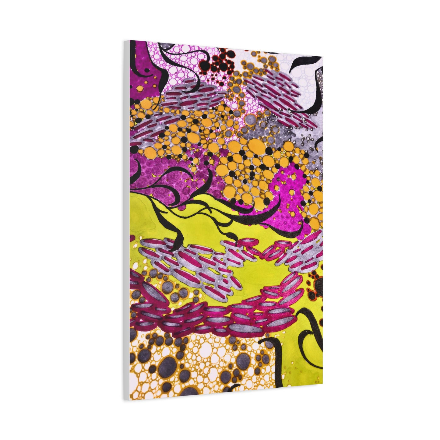 Vibrant Yellow & Magenta Wall Art