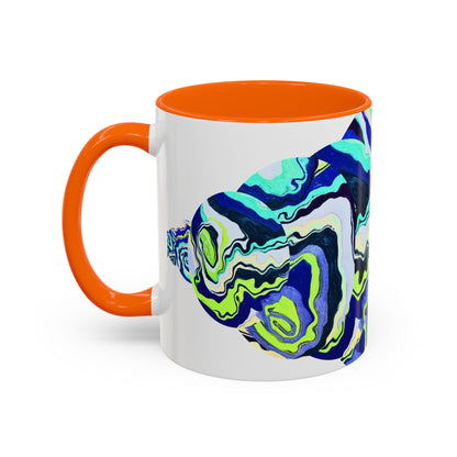 Abstract Ocean Waves Accent Mug