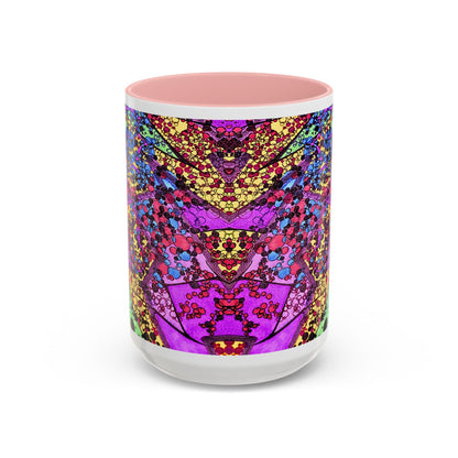 Vibrant Psychedelic Accent Coffee Mug – Colorful Abstract Art (11/15oz)