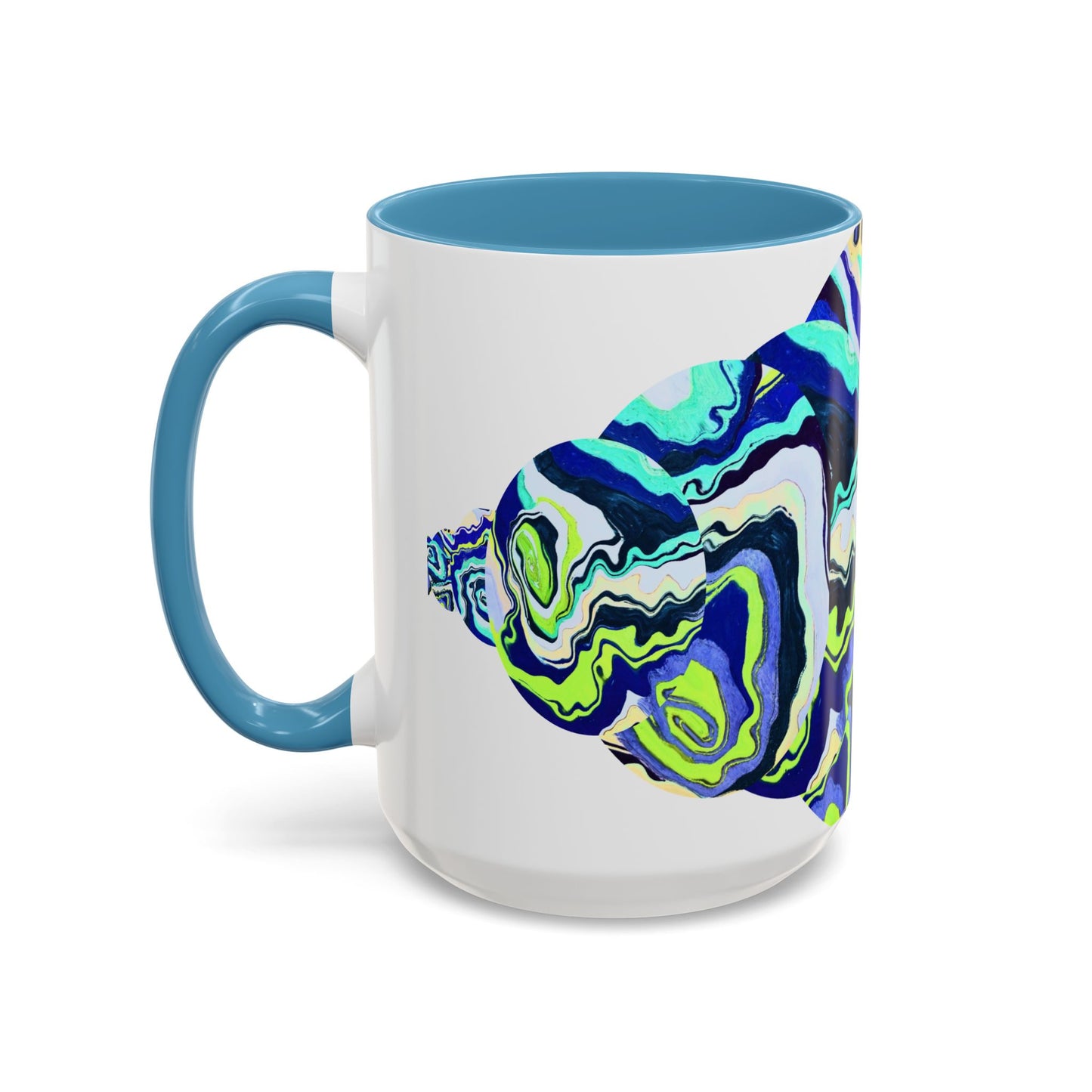Abstract Ocean Waves Accent Mug