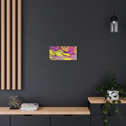 Vibrant Yellow & Magenta Wall Art