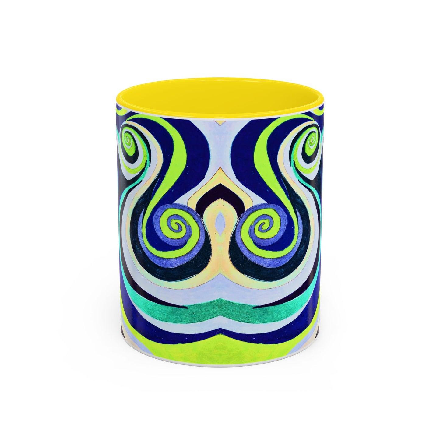 Abstract Swirl Accent Coffee Mug