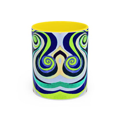 Abstract Swirl Accent Coffee Mug
