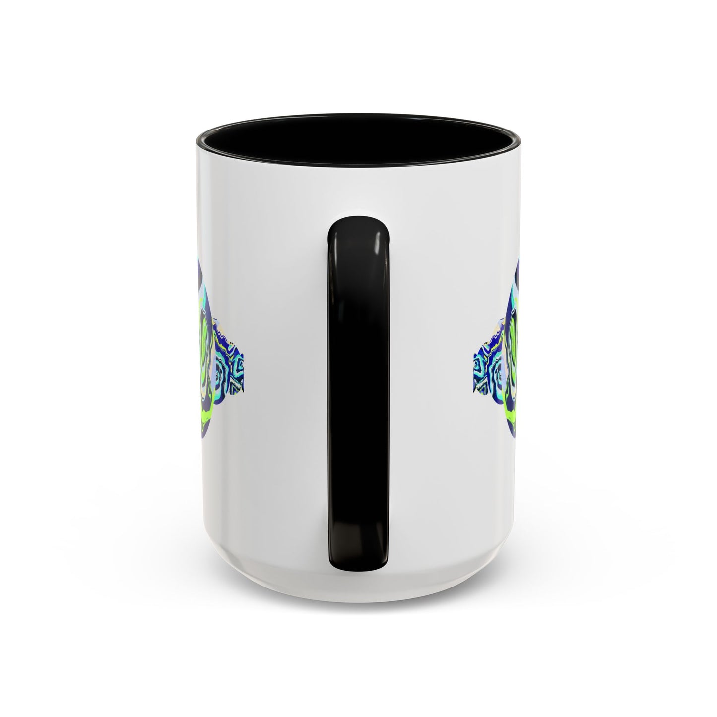 Abstract Ocean Waves Accent Mug