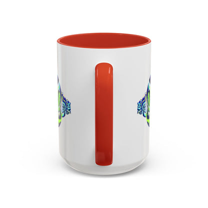 Abstract Ocean Waves Accent Mug