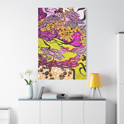 Vibrant Yellow & Magenta Wall Art