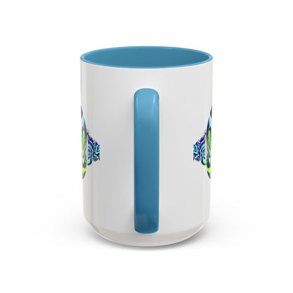 Abstract Ocean Waves Accent Mug
