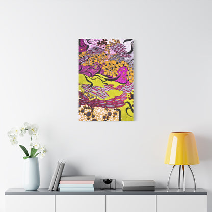 Vibrant Yellow & Magenta Wall Art