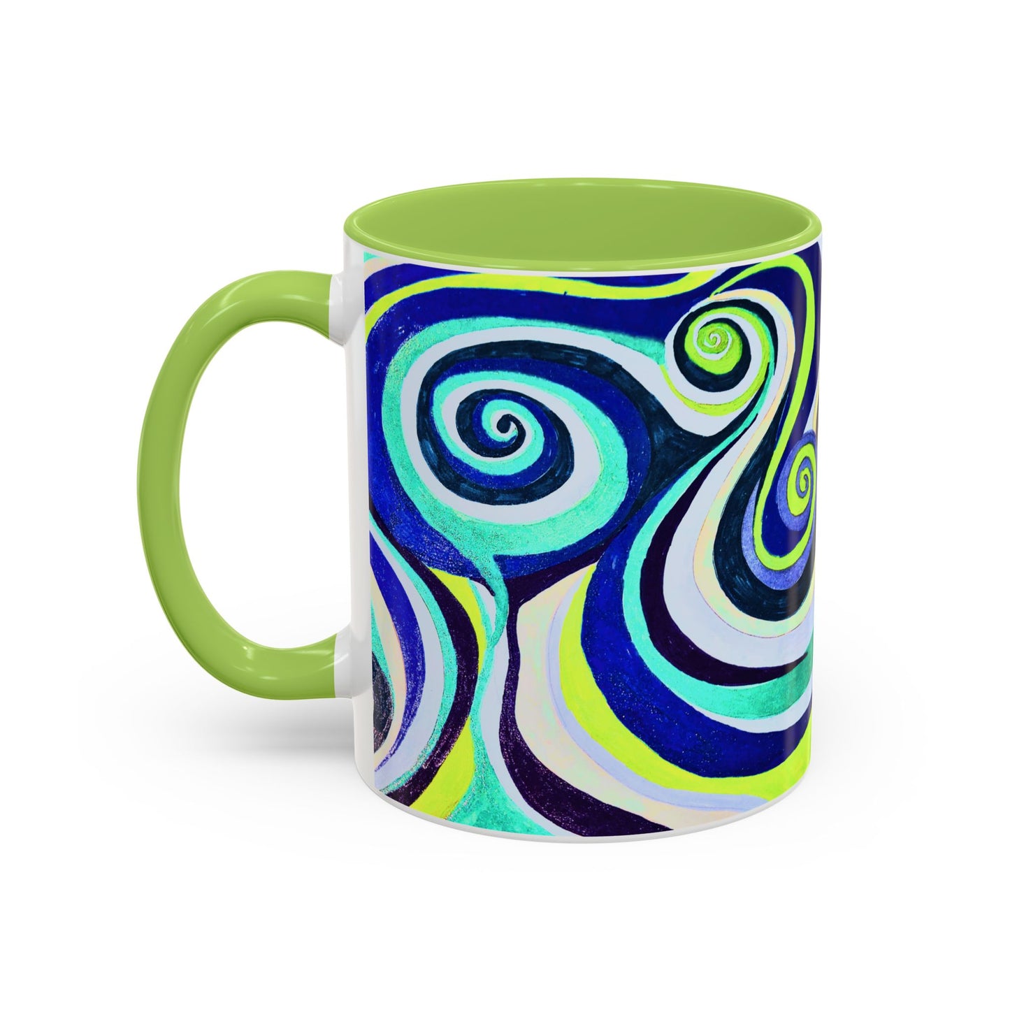 Abstract Swirl Accent Coffee Mug