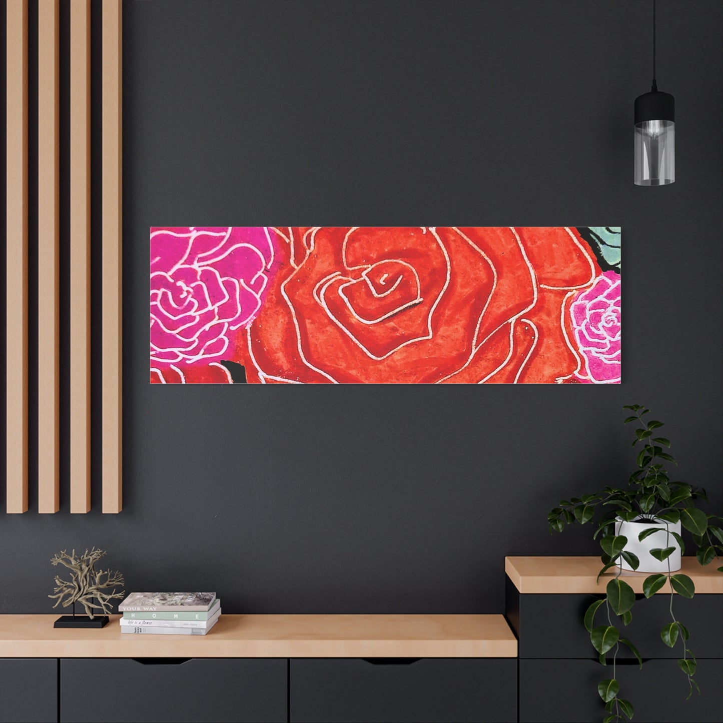 Bold Rose Floral Canvas Print
