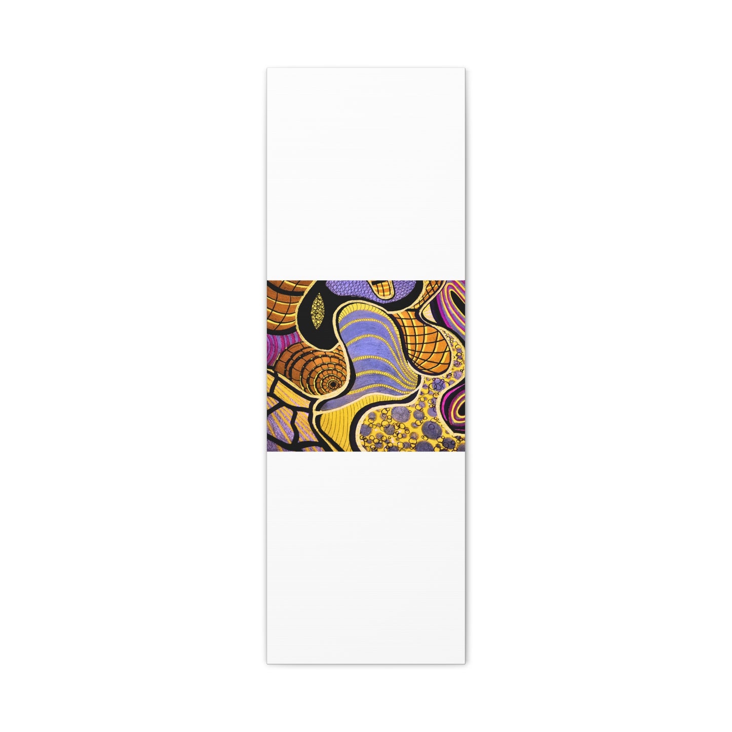 Abstract Gold & Purple Canvas Art