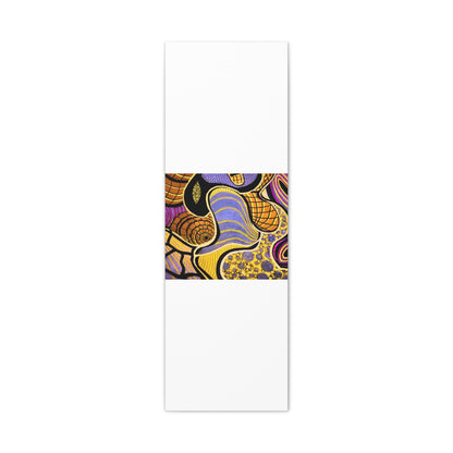Abstract Gold & Purple Canvas Art
