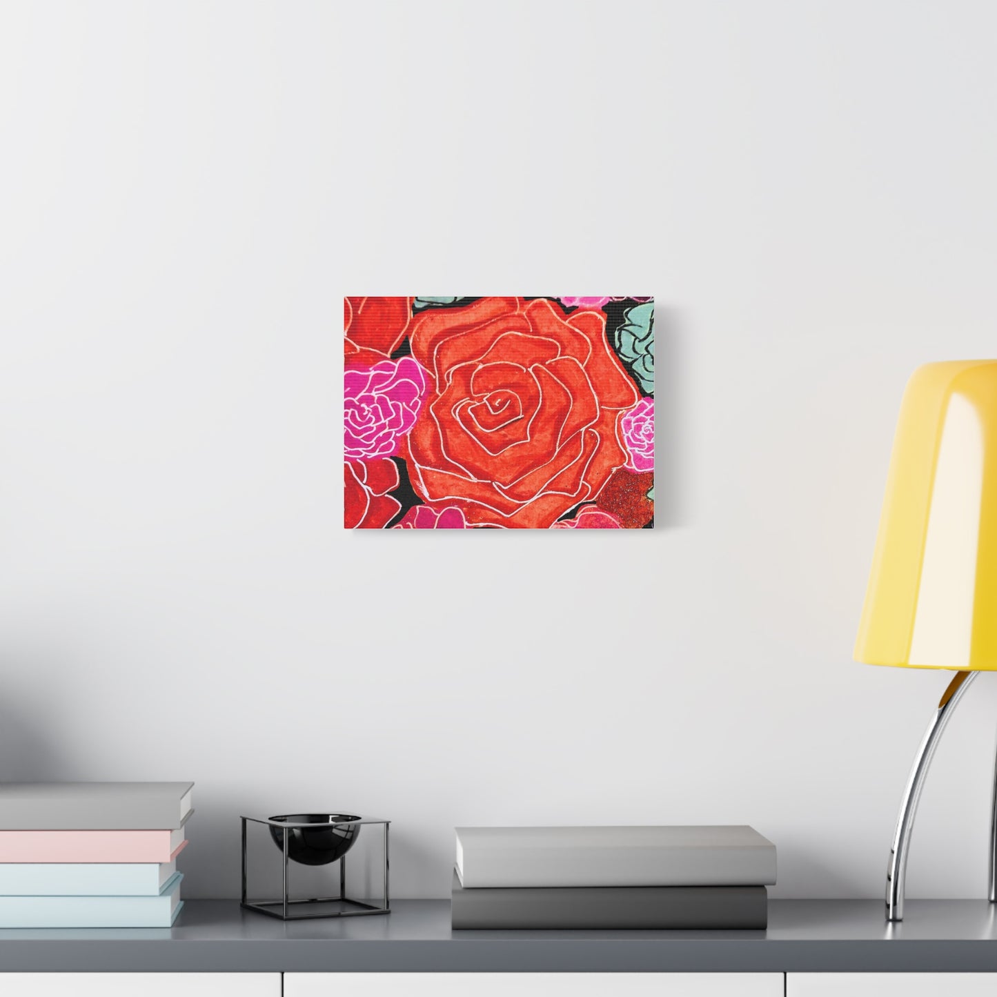 Bold Rose Floral Canvas Print