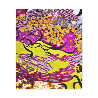 Vibrant Yellow & Magenta Wall Art