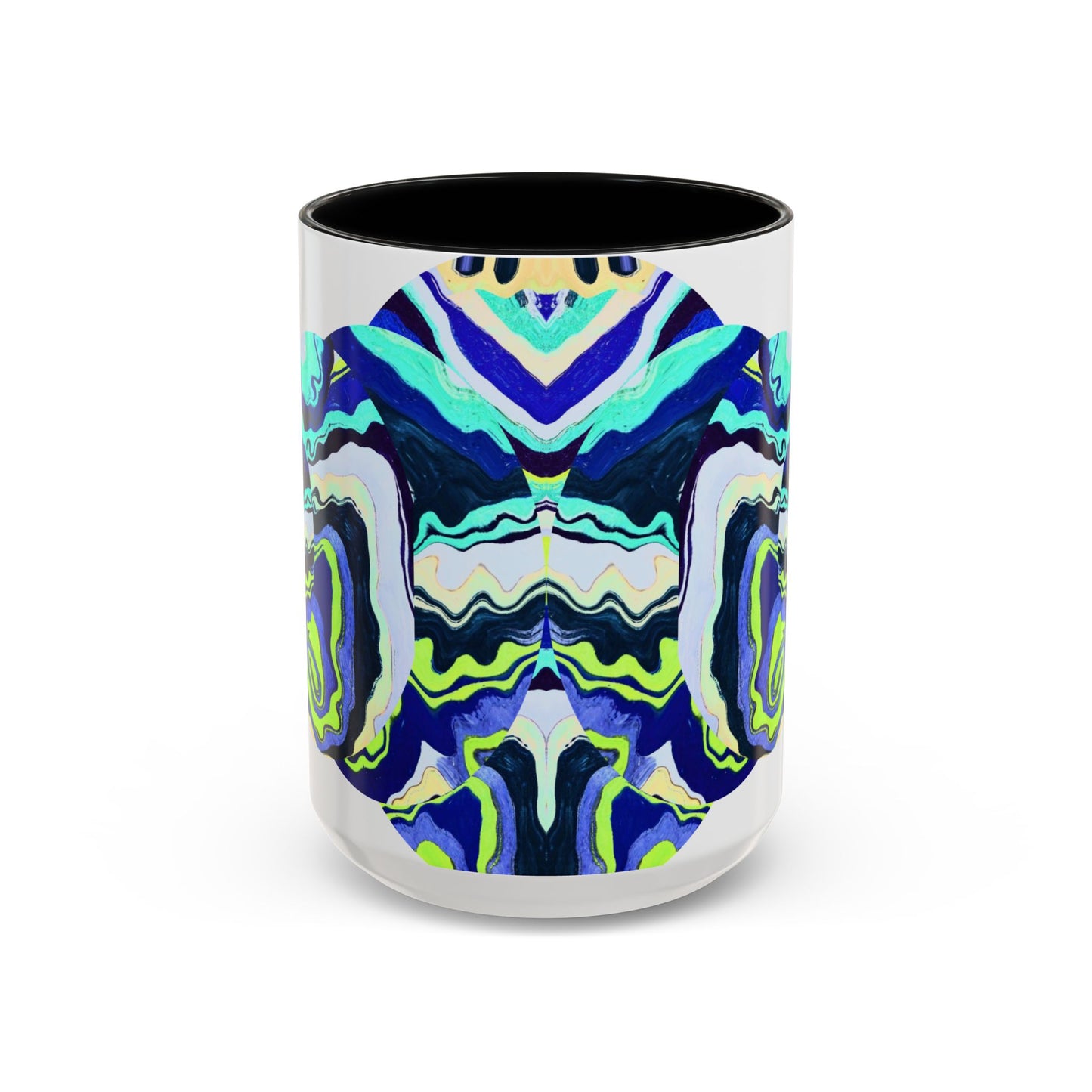 Abstract Ocean Waves Accent Mug