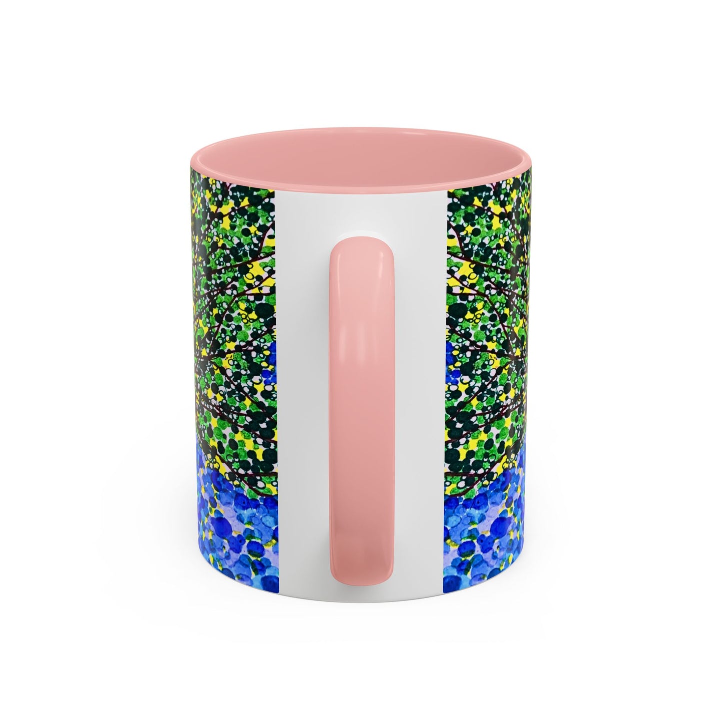 Accent Coffee Mug - Colorful Pointillist Tree Art Cup (11/15 oz)