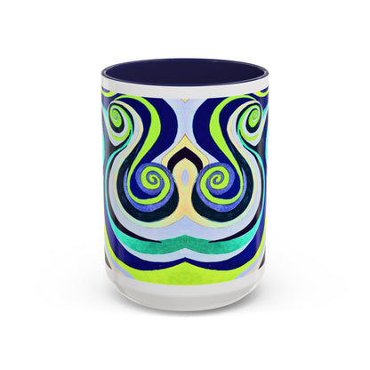 Abstract Swirl Accent Coffee Mug