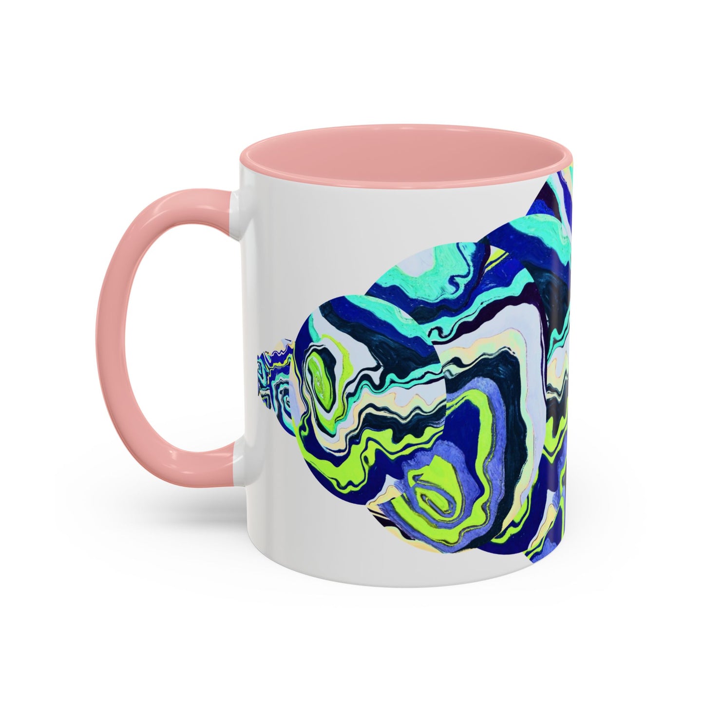 Abstract Ocean Waves Accent Mug