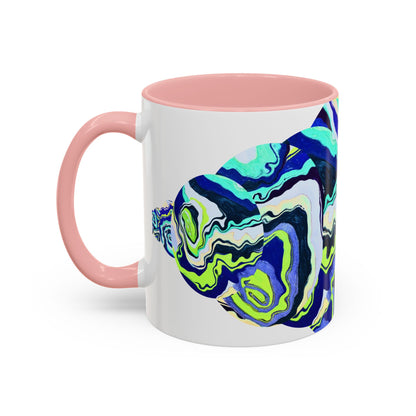 Abstract Ocean Waves Accent Mug