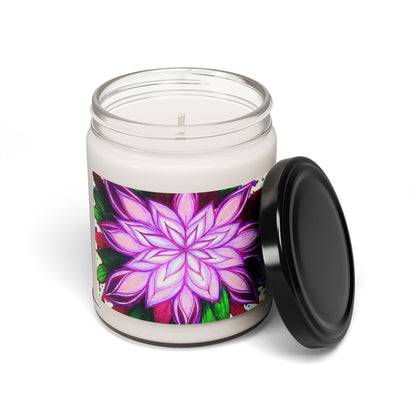 Pink Mandala Bloom Floral Bliss Soy Candle