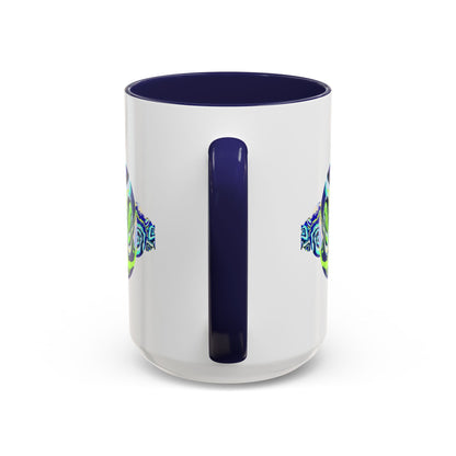Abstract Ocean Waves Accent Mug