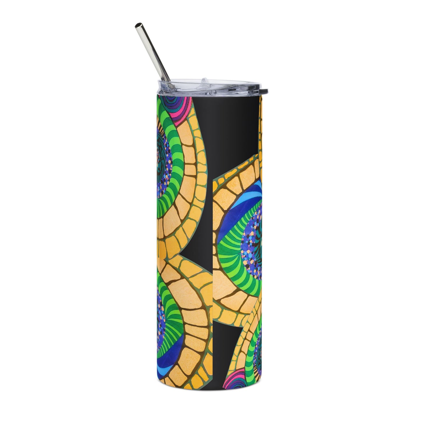 Spiral Mosaic Stainless Tumbler