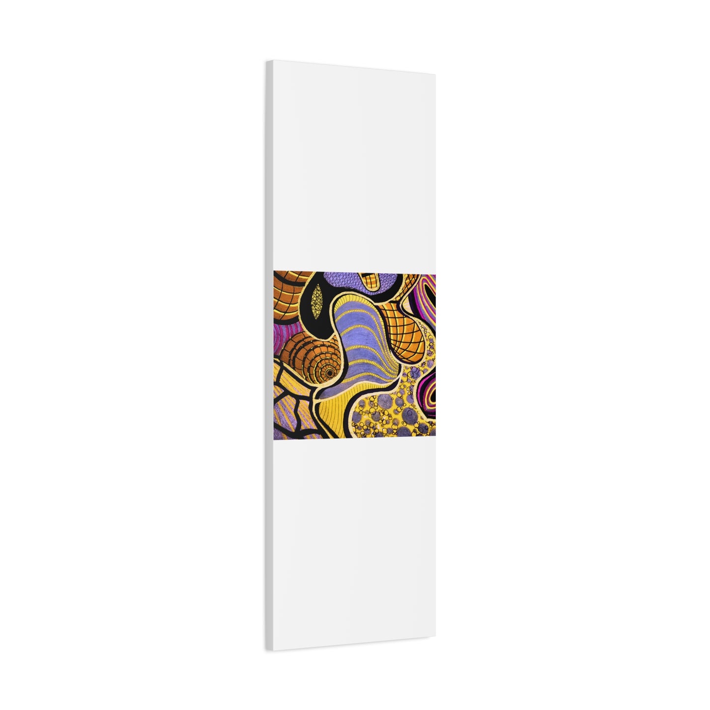 Abstract Gold & Purple Canvas Art