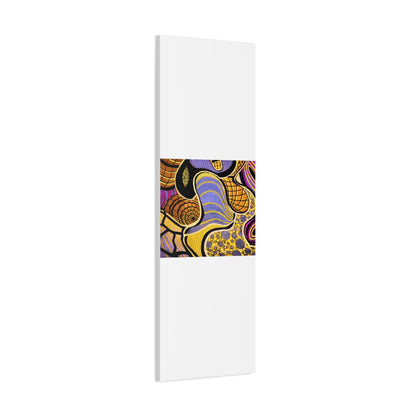 Abstract Gold & Purple Canvas Art
