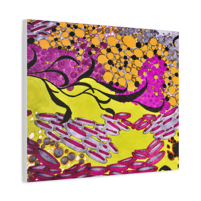 Vibrant Yellow & Magenta Wall Art