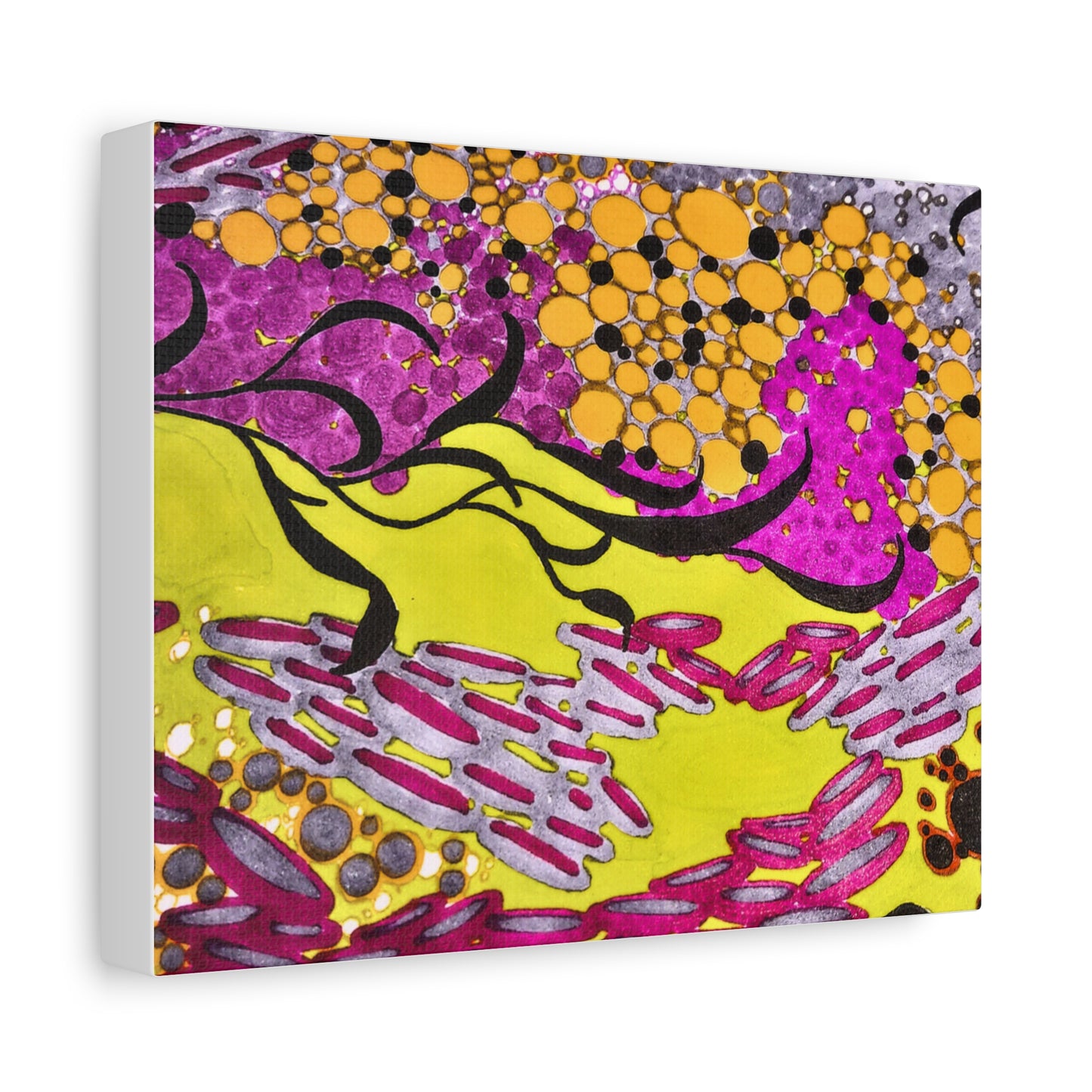 Vibrant Yellow & Magenta Wall Art
