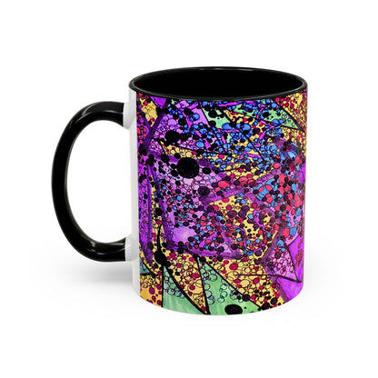 Vibrant Psychedelic Accent Coffee Mug – Colorful Abstract Art (11/15oz)
