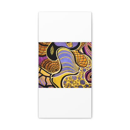 Abstract Gold & Purple Canvas Art