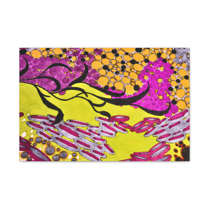 Vibrant Yellow & Magenta Wall Art