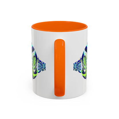 Abstract Ocean Waves Accent Mug