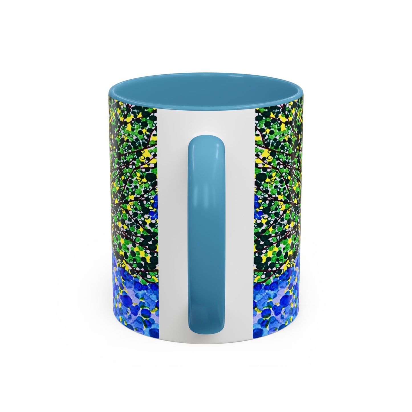 Accent Coffee Mug - Colorful Pointillist Tree Art Cup (11/15 oz)