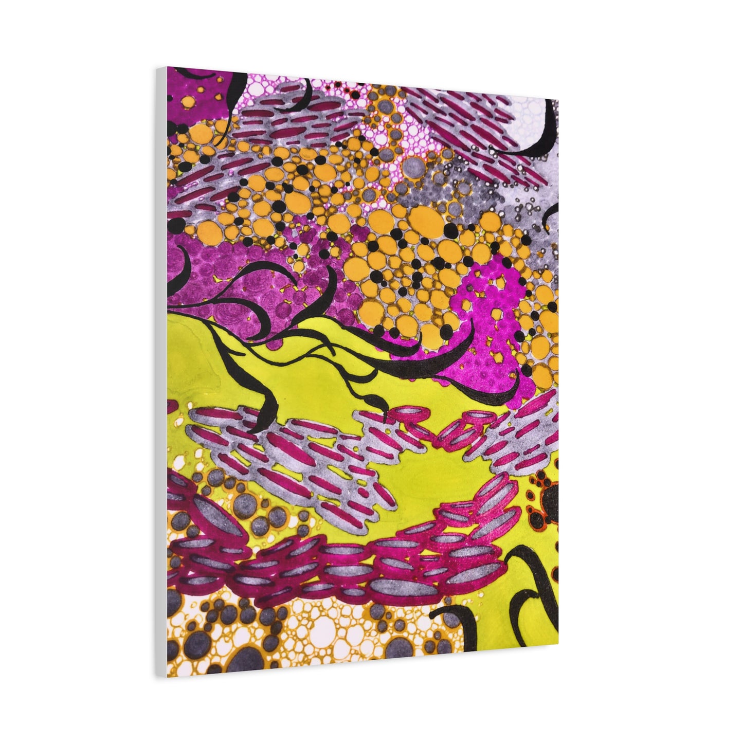 Vibrant Yellow & Magenta Wall Art