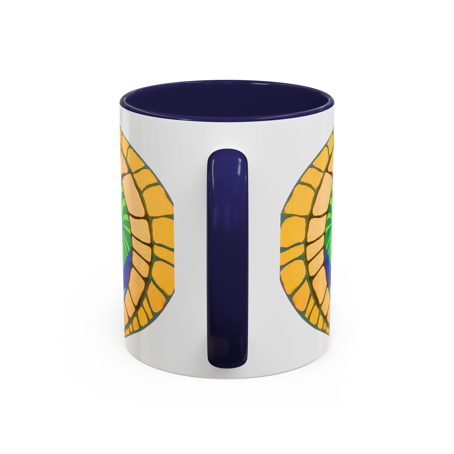 Psychedelic Spiral Accent Coffee Mug – Colorful Abstract Art 11/15oz